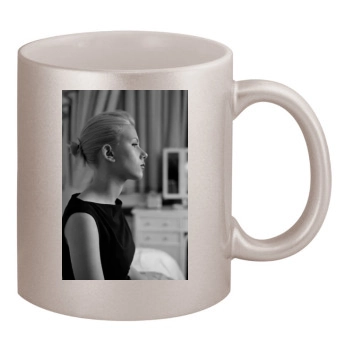 Scarlett Johansson 11oz Metallic Silver Mug