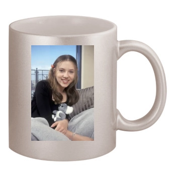 Scarlett Johansson 11oz Metallic Silver Mug