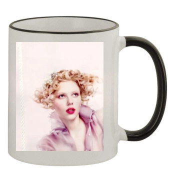 Scarlett Johansson 11oz Colored Rim & Handle Mug