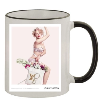 Scarlett Johansson 11oz Colored Rim & Handle Mug