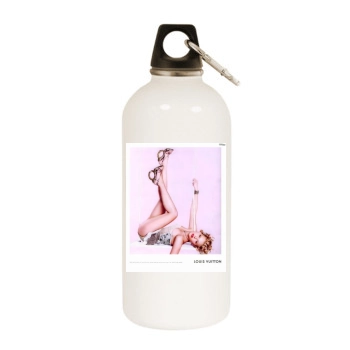 Scarlett Johansson White Water Bottle With Carabiner