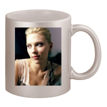 Scarlett Johansson 11oz Metallic Silver Mug