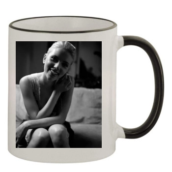 Scarlett Johansson 11oz Colored Rim & Handle Mug