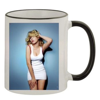 Scarlett Johansson 11oz Colored Rim & Handle Mug