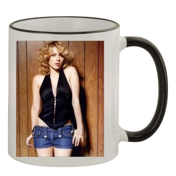 Scarlett Johansson 11oz Colored Rim & Handle Mug