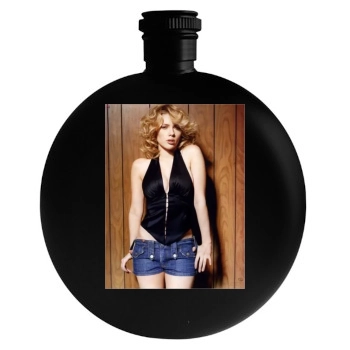 Scarlett Johansson Round Flask