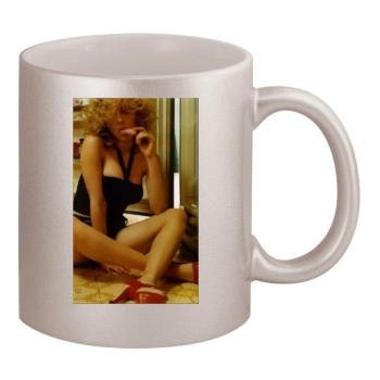 Scarlett Johansson 11oz Metallic Silver Mug