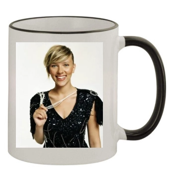 Scarlett Johansson 11oz Colored Rim & Handle Mug