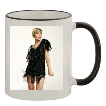 Scarlett Johansson 11oz Colored Rim & Handle Mug