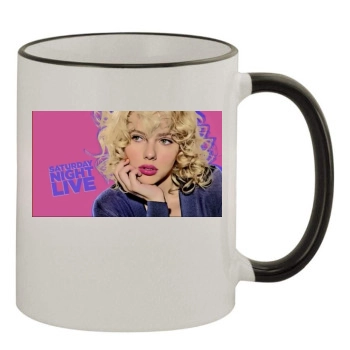 Scarlett Johansson 11oz Colored Rim & Handle Mug