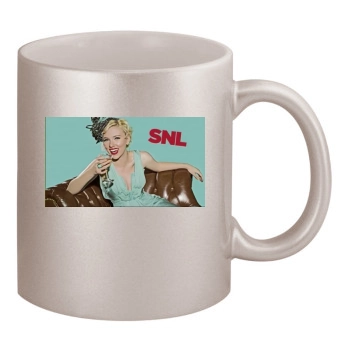 Scarlett Johansson 11oz Metallic Silver Mug