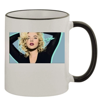 Scarlett Johansson 11oz Colored Rim & Handle Mug