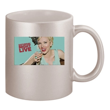 Scarlett Johansson 11oz Metallic Silver Mug