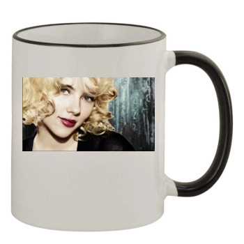 Scarlett Johansson 11oz Colored Rim & Handle Mug