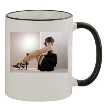 Scarlett Johansson 11oz Colored Rim & Handle Mug