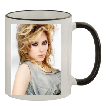 Scarlett Johansson 11oz Colored Rim & Handle Mug