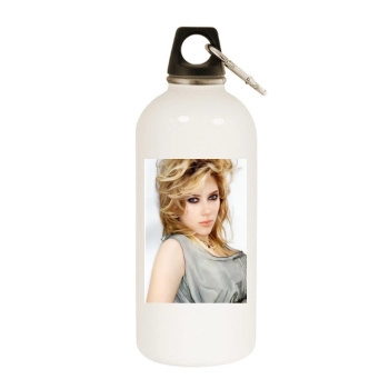 Scarlett Johansson White Water Bottle With Carabiner