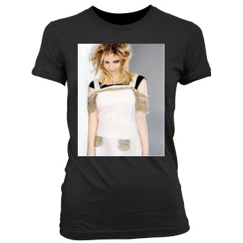 Scarlett Johansson Women's Junior Cut Crewneck T-Shirt