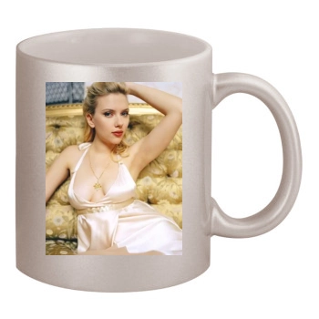 Scarlett Johansson 11oz Metallic Silver Mug