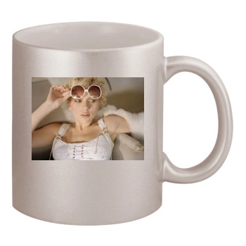 Scarlett Johansson 11oz Metallic Silver Mug