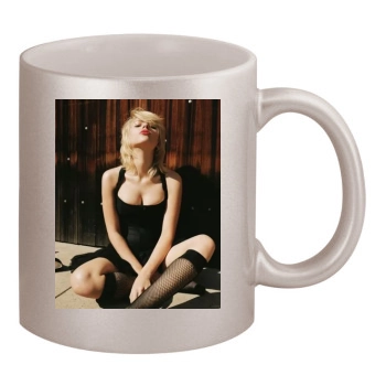 Scarlett Johansson 11oz Metallic Silver Mug