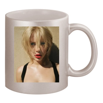 Scarlett Johansson 11oz Metallic Silver Mug