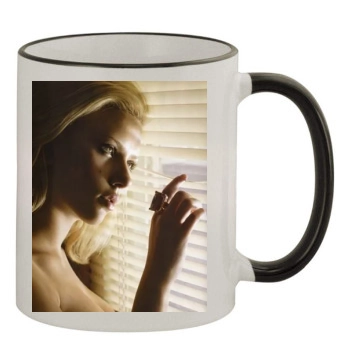 Scarlett Johansson 11oz Colored Rim & Handle Mug