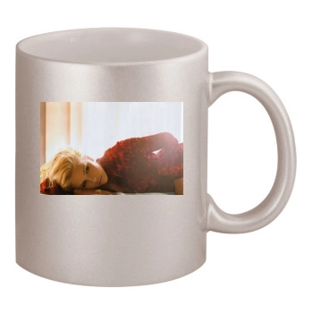 Scarlett Johansson 11oz Metallic Silver Mug