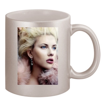 Scarlett Johansson 11oz Metallic Silver Mug