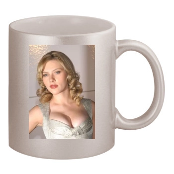 Scarlett Johansson 11oz Metallic Silver Mug