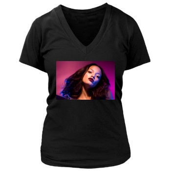 Selita Ebanks Women's Deep V-Neck TShirt