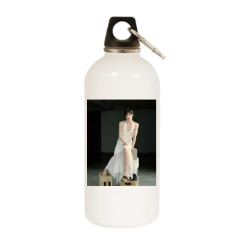 Selma Blair White Water Bottle With Carabiner