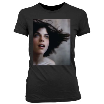 Selma Blair Women's Junior Cut Crewneck T-Shirt