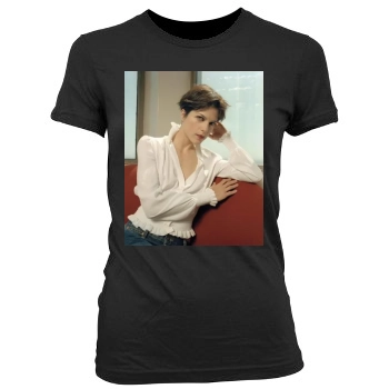 Selma Blair Women's Junior Cut Crewneck T-Shirt