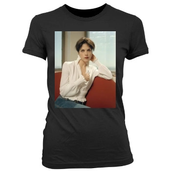 Selma Blair Women's Junior Cut Crewneck T-Shirt