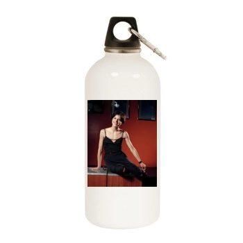 Selma Blair White Water Bottle With Carabiner