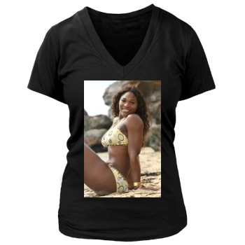 Serena Williams Women's Deep V-Neck TShirt