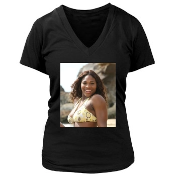 Serena Williams Women's Deep V-Neck TShirt