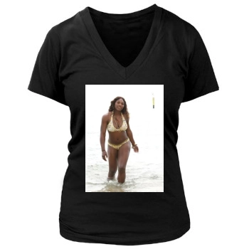 Serena Williams Women's Deep V-Neck TShirt