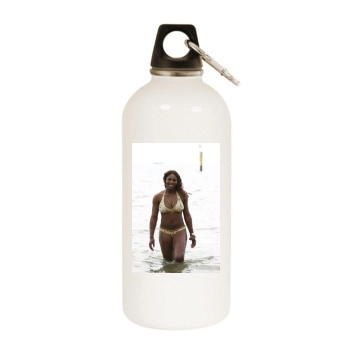 Serena Williams White Water Bottle With Carabiner