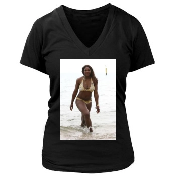 Serena Williams Women's Deep V-Neck TShirt