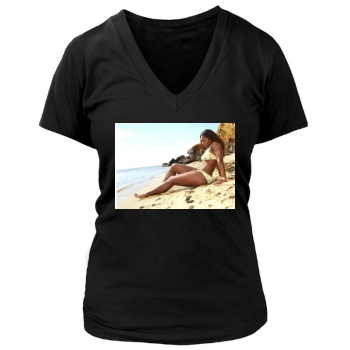 Serena Williams Women's Deep V-Neck TShirt