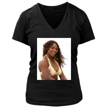 Serena Williams Women's Deep V-Neck TShirt