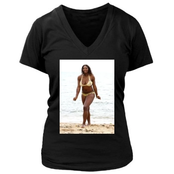 Serena Williams Women's Deep V-Neck TShirt