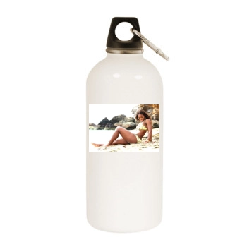 Serena Williams White Water Bottle With Carabiner