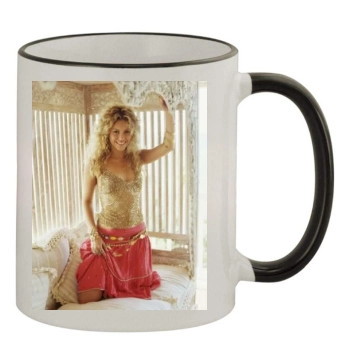 Shakira 11oz Colored Rim & Handle Mug