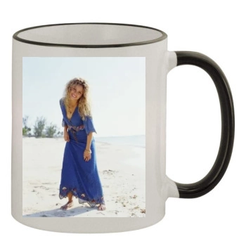 Shakira 11oz Colored Rim & Handle Mug