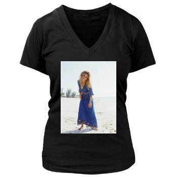 Shakira Women's Deep V-Neck TShirt