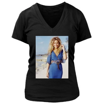 Shakira Women's Deep V-Neck TShirt