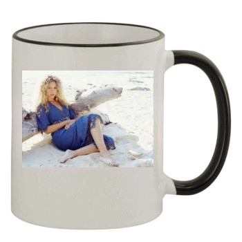 Shakira 11oz Colored Rim & Handle Mug